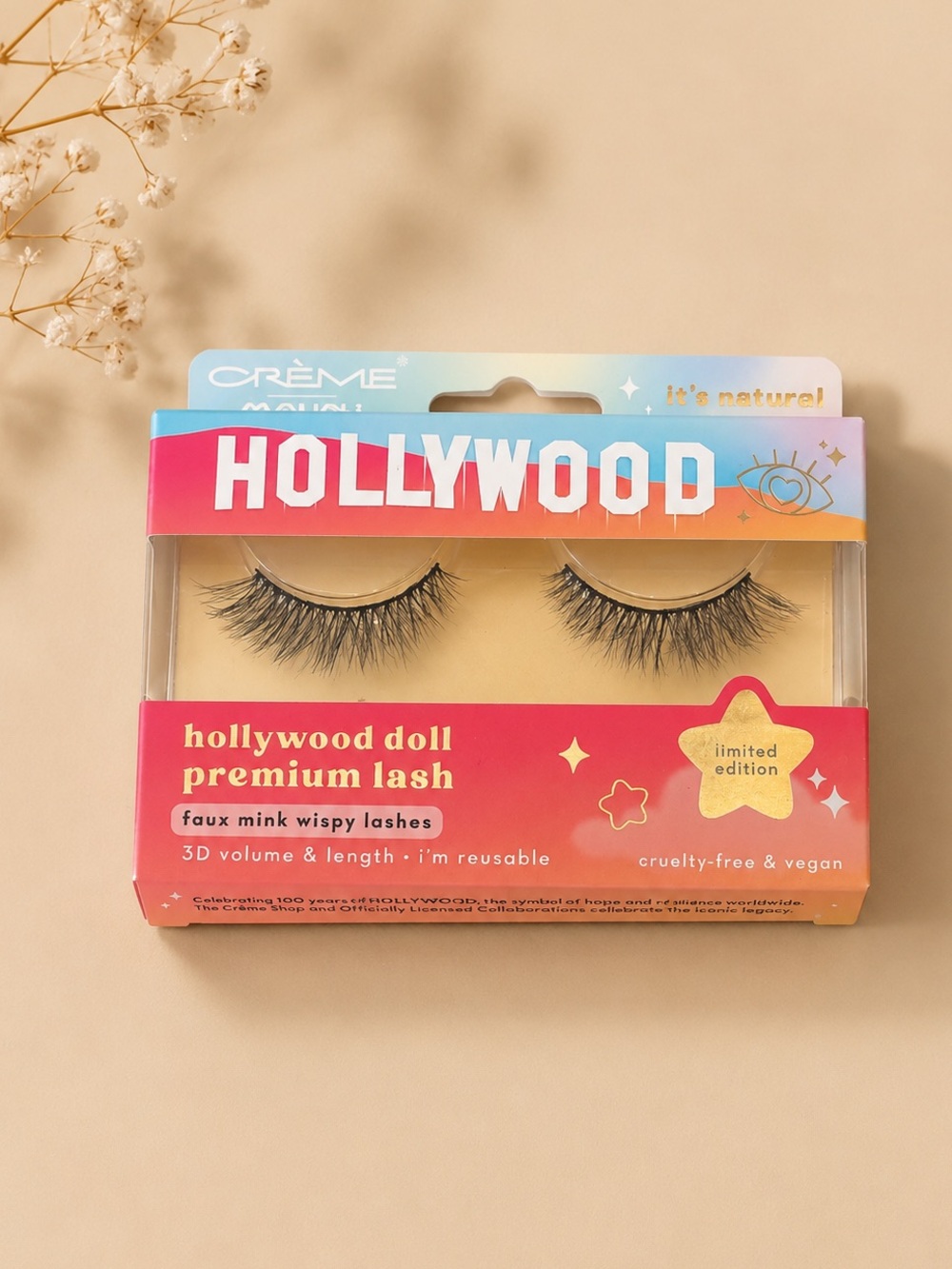 ☀️ 5/25 ☀️ Creme Hollywood Doll Premium Faux Mink Wispy Lashes - Black